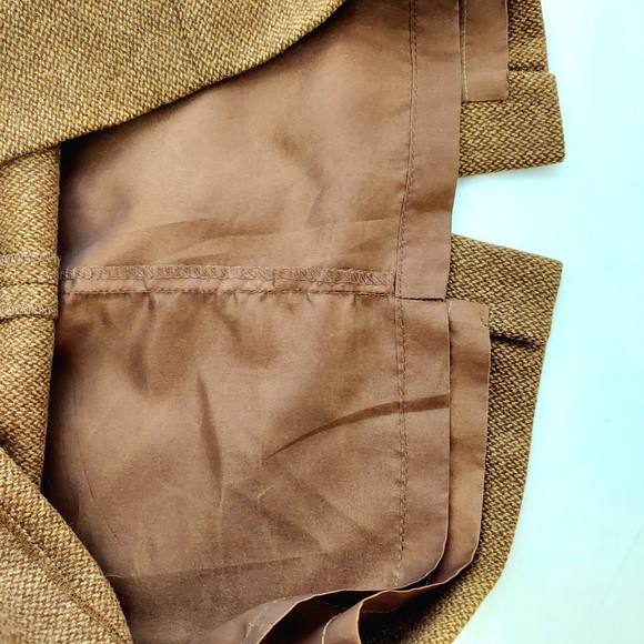 Lauren Ralph Lauren 100% Lambswool Brown Skirt Women's Sz 4 - Picture 9 of 13
